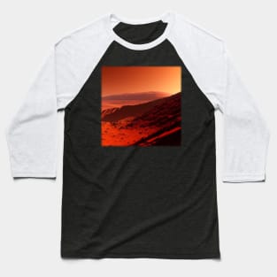 Mars Scene - AI-Generated Image Baseball T-Shirt